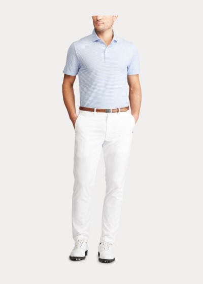 Polos Ralph Lauren Hombre Azules / Blancos - Custom Slim Performance - IYNCP0942